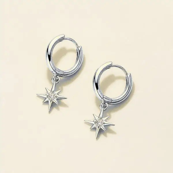 Lumière Huggie Hoops in 925 sterling silver